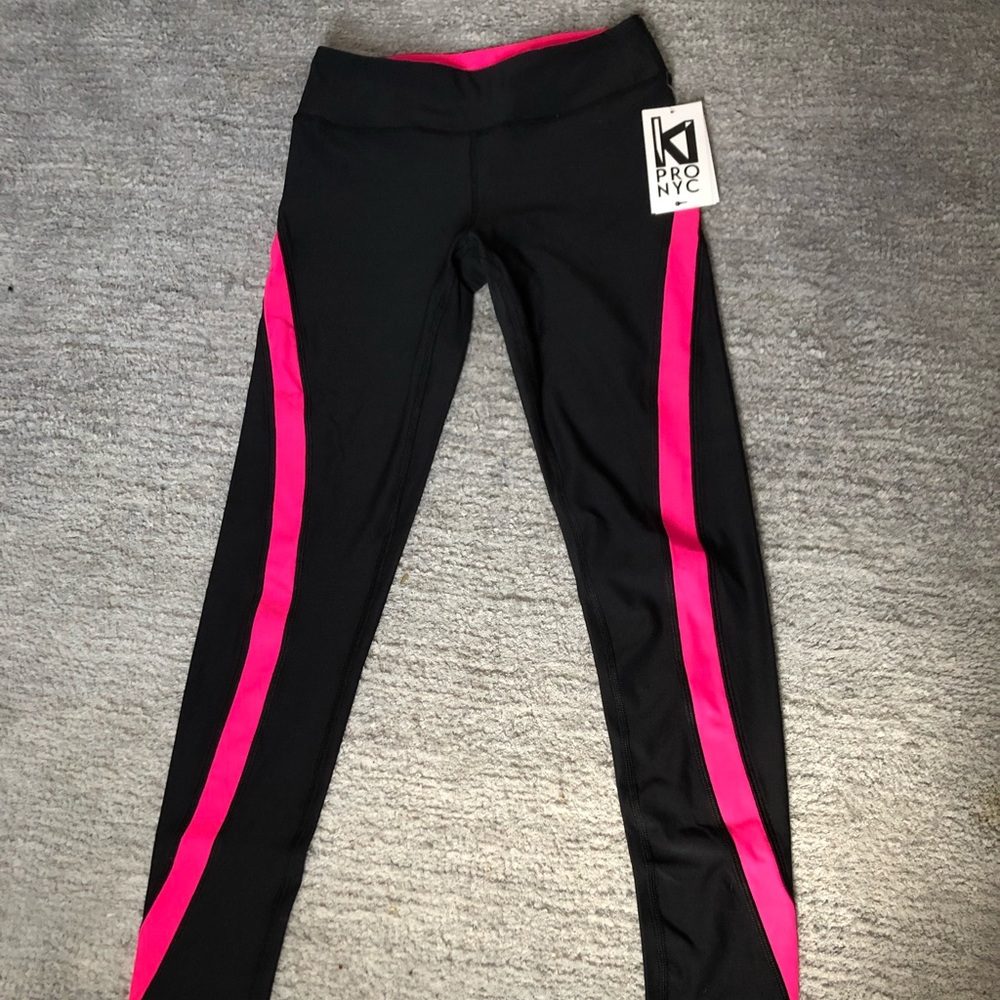 Ki Pro NYC Black and Pink Athletic Leggings
